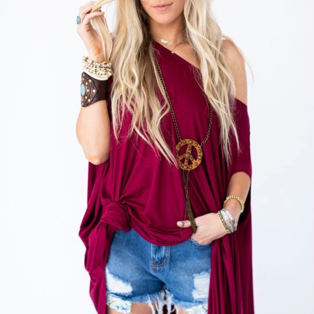 BEST SELLER!! Burgundy Summer Tunic dress